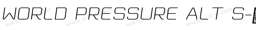 World Pressure Alt S字体转换